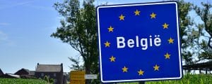 Belgie naambord